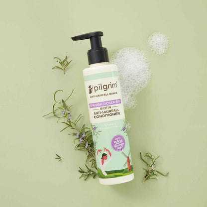 Pilgrim Spanish Rosemary &amp; Biotin Anti Hairfall Conditioner For Reducing Hair Loss &amp; Breakage