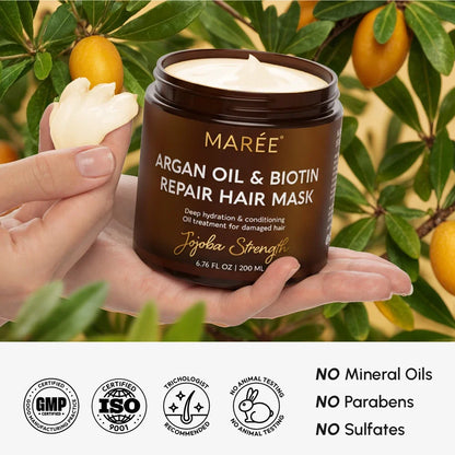 Argan Oil &amp; Biotin Hair Repair Mask by Maree