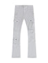 Jordan Craig Stacked Rodeo Polyester Cargo Pants - Grey by Denim Exchange