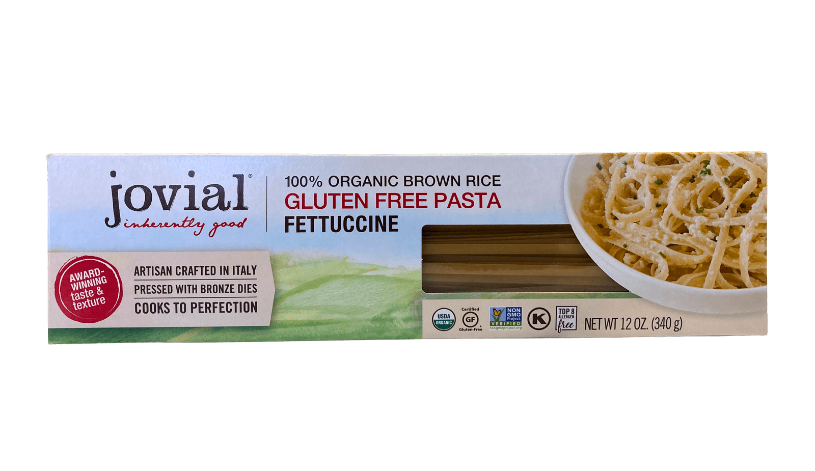 Fettuccine, Brown Rice, Organic, Jovial, Gluten-Free by Country Life Natural Foods