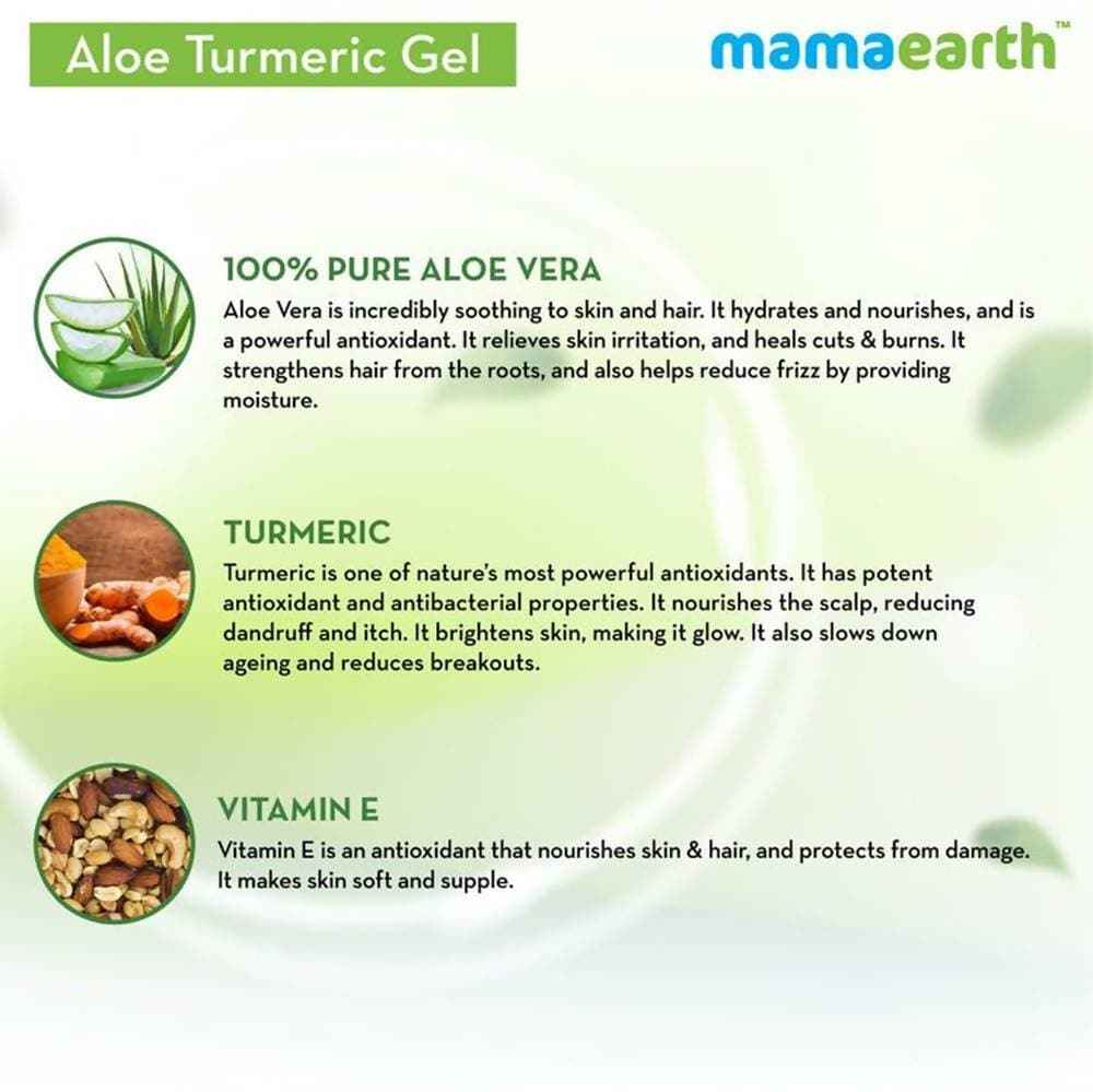 Mamaearth Aloe Turmeric Gel For Skin &amp; Hair