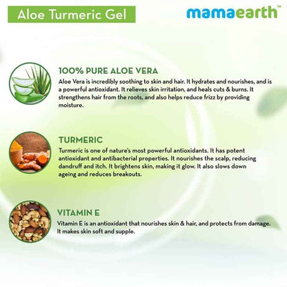 Mamaearth Aloe Turmeric Gel For Skin &amp; Hair
