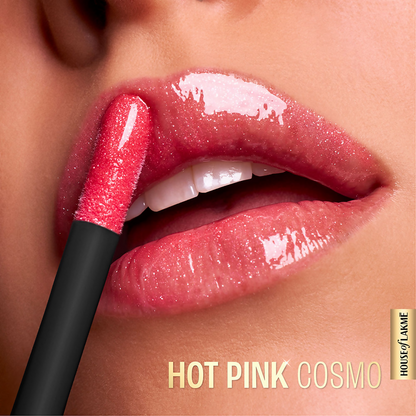 Lakme Glitterati Lip Glaze - Hot Pink Cosmo