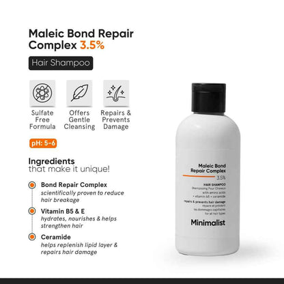 Minimalist Maleic Bond Repair Complex Shampoo &amp; Hair Mask Combo
