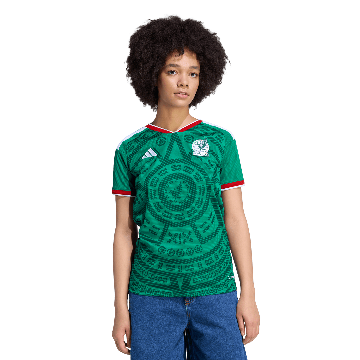 Adidas Womens Mexico 26 Jersey - Green by Denim Exchange