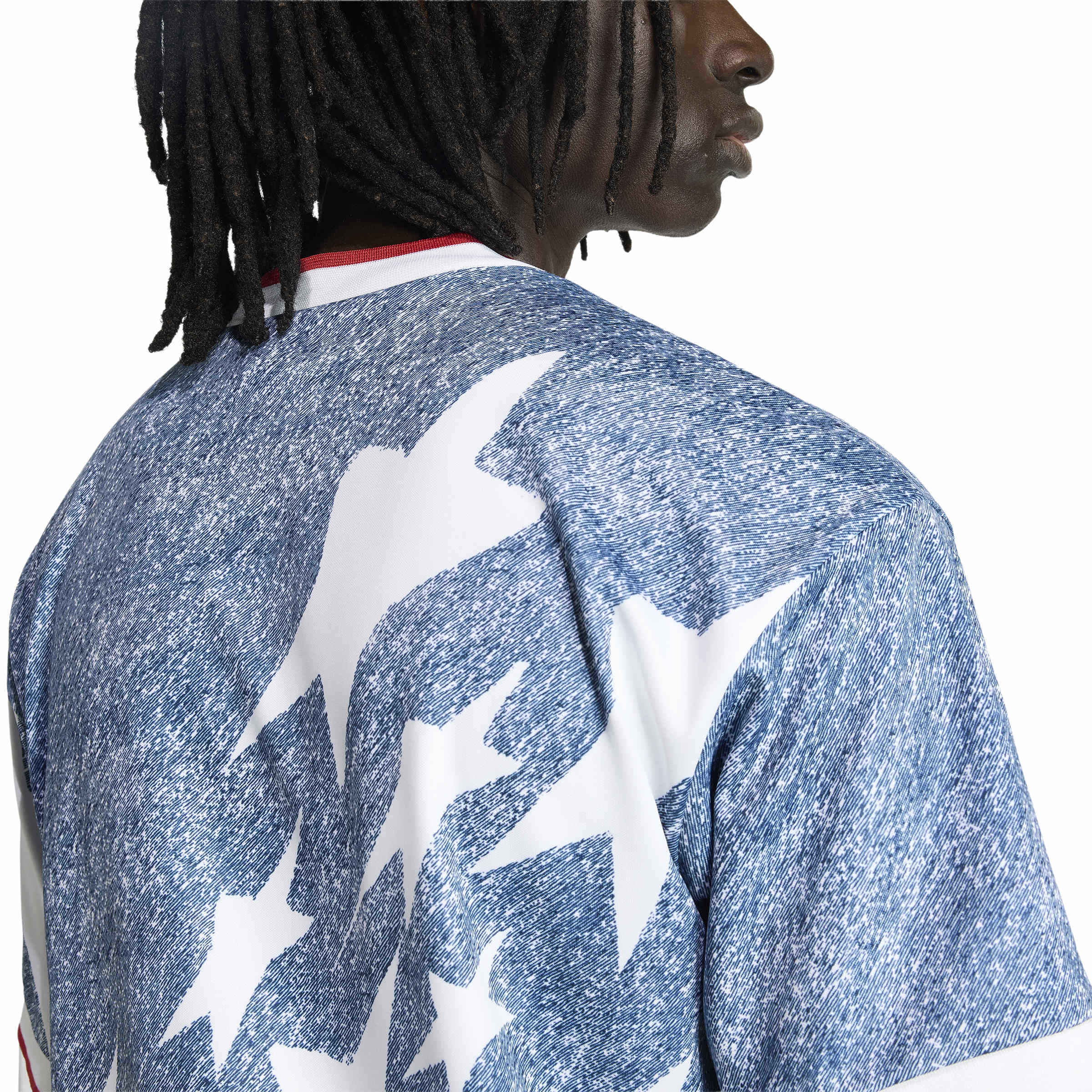 Adidas Mens Denim Graphic Jersey - Blue by Denim Exchange