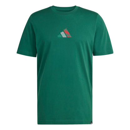 Adidas Mens Mexico Azteca Tee - Dark Green by Denim Exchange