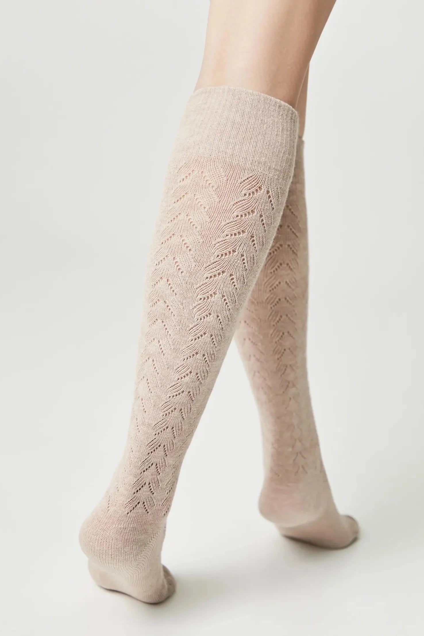 Cotton Knee Highs Conte Classic 010 - Cotton Blend and Knitted Pattern  DestGlow