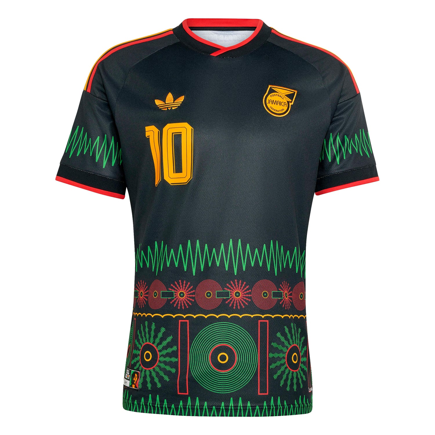 Adidas Mens Jamaica 26 x Bob Marley Away Jersey - Black by Denim Exchange