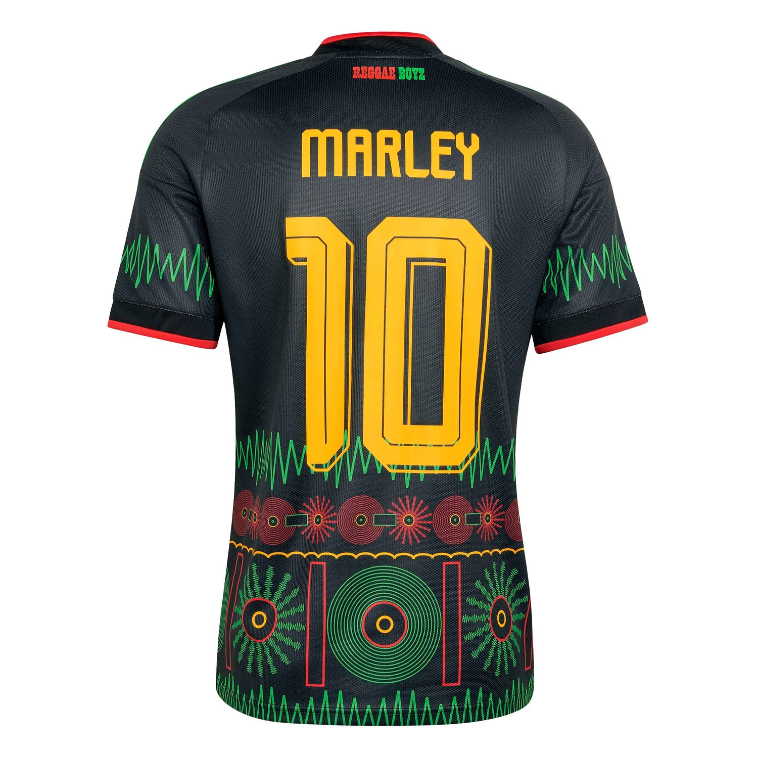 Adidas Mens Jamaica 26 x Bob Marley Away Jersey - Black by Denim Exchange