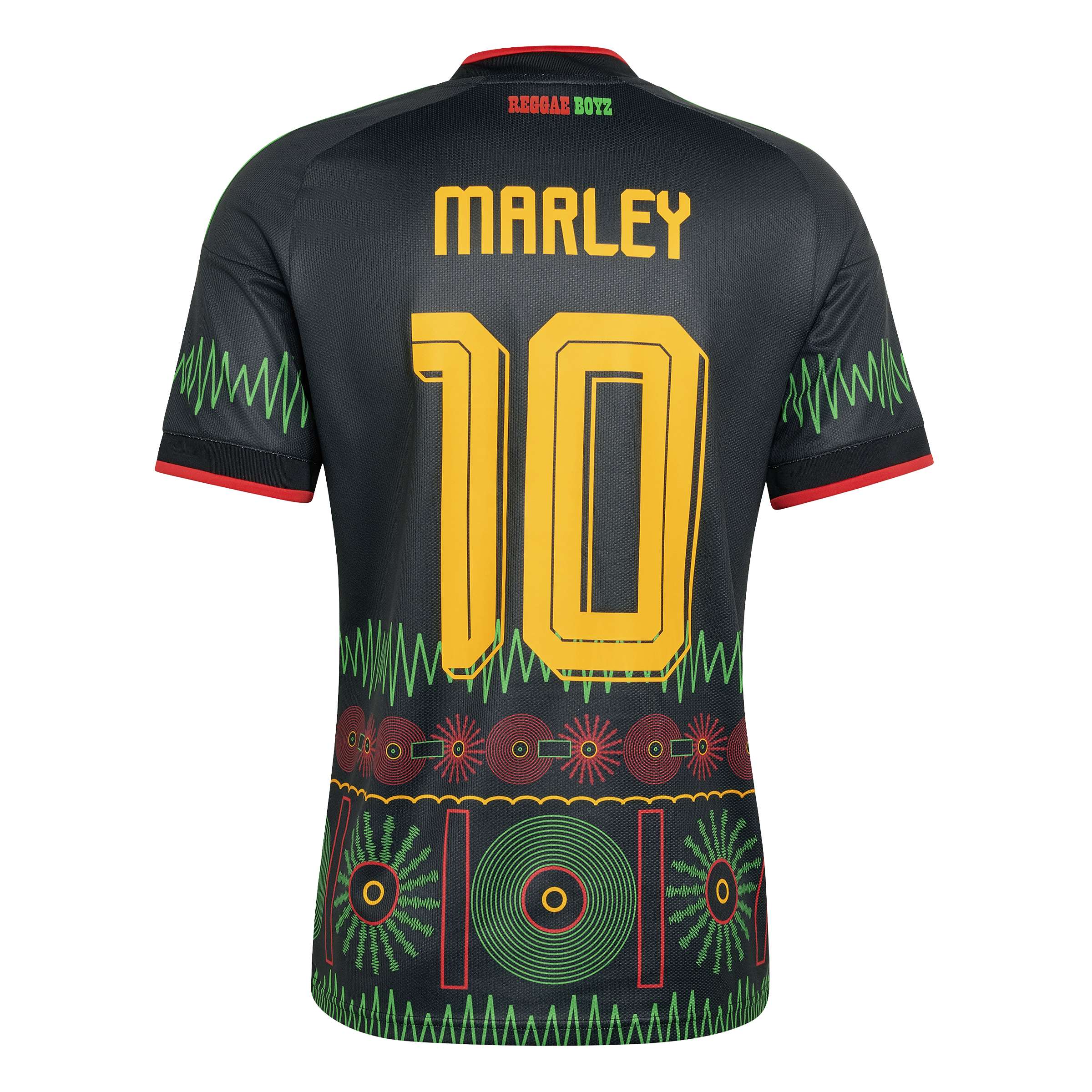 Adidas Mens Jamaica 26 x Bob Marley Away Jersey - Black by Denim Exchange