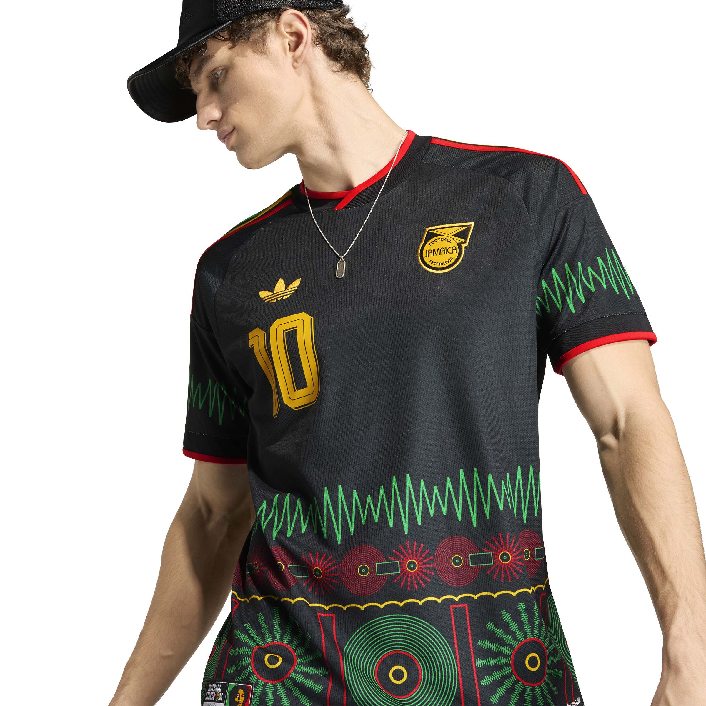 Adidas Mens Jamaica 26 x Bob Marley Away Jersey - Black by Denim Exchange