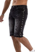 Kindred Premium Stud Shorts - Black by Denim Exchange