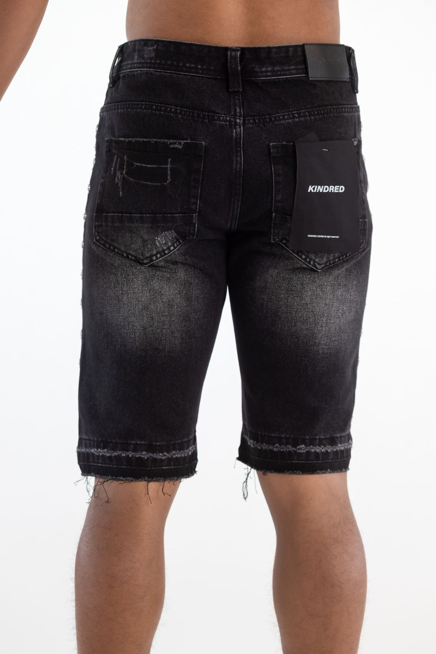 Kindred Premium Stud Shorts - Black by Denim Exchange