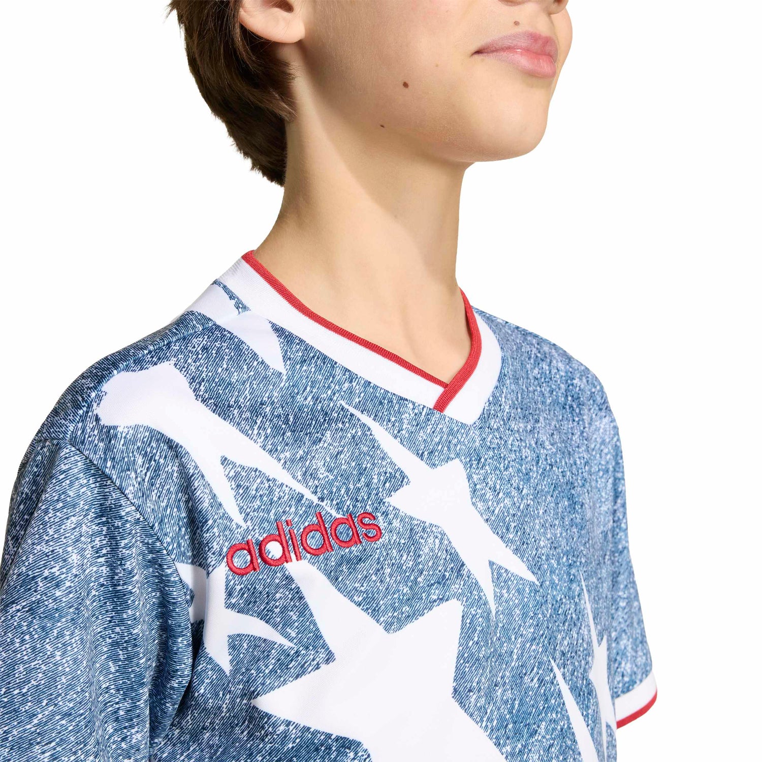 Adidas Kids Denim Graphic Jersey - Blue by Denim Exchange