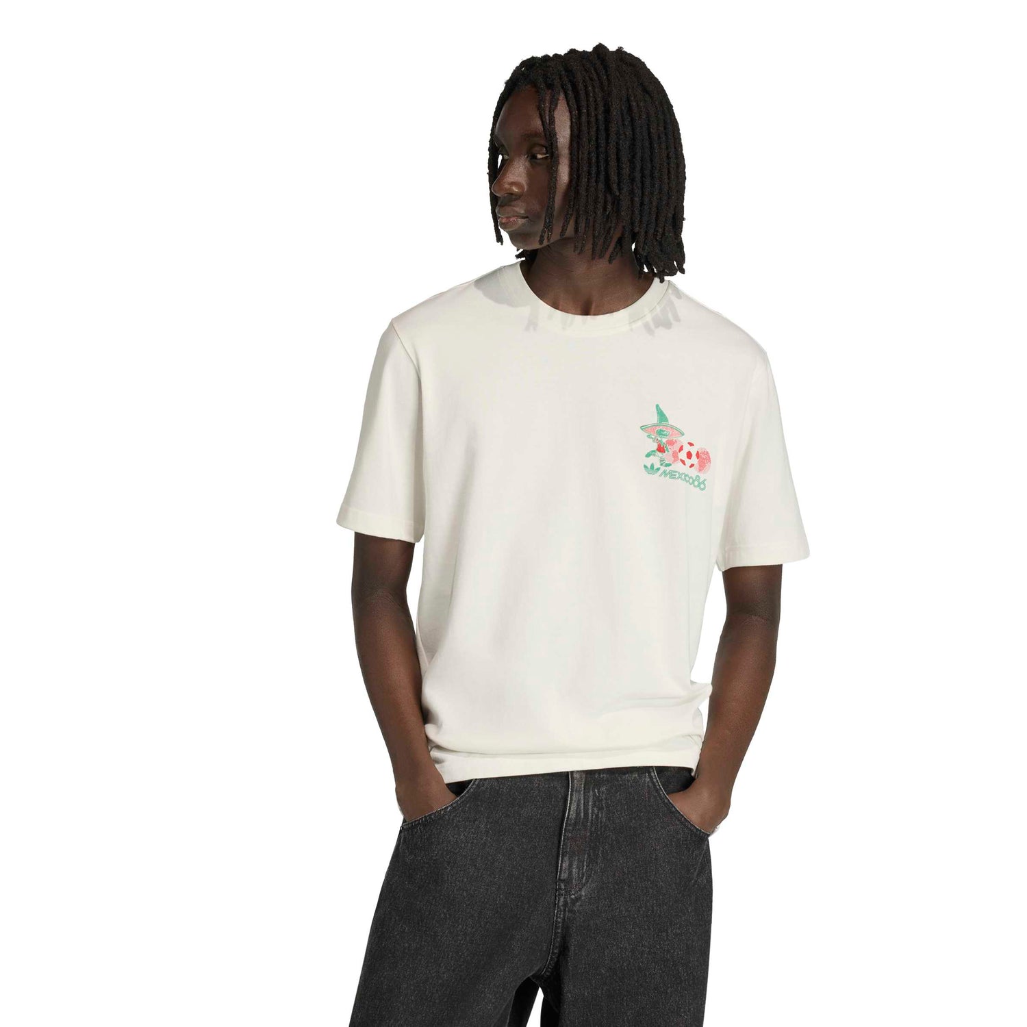 Adidas Mens Mascot Tee - Cloud White by Denim Exchange