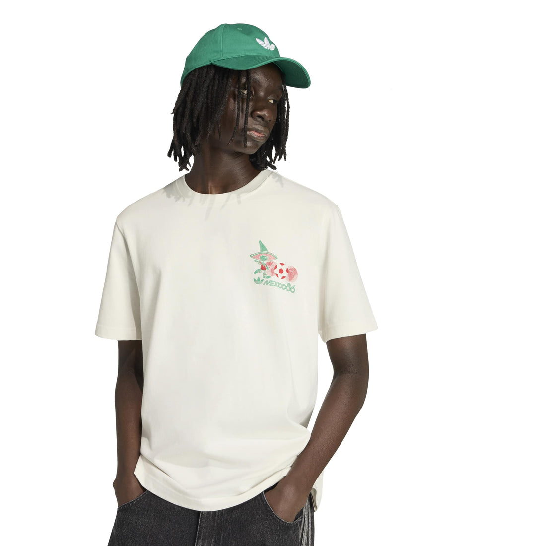 Adidas Mens Mascot Tee - Cloud White by Denim Exchange