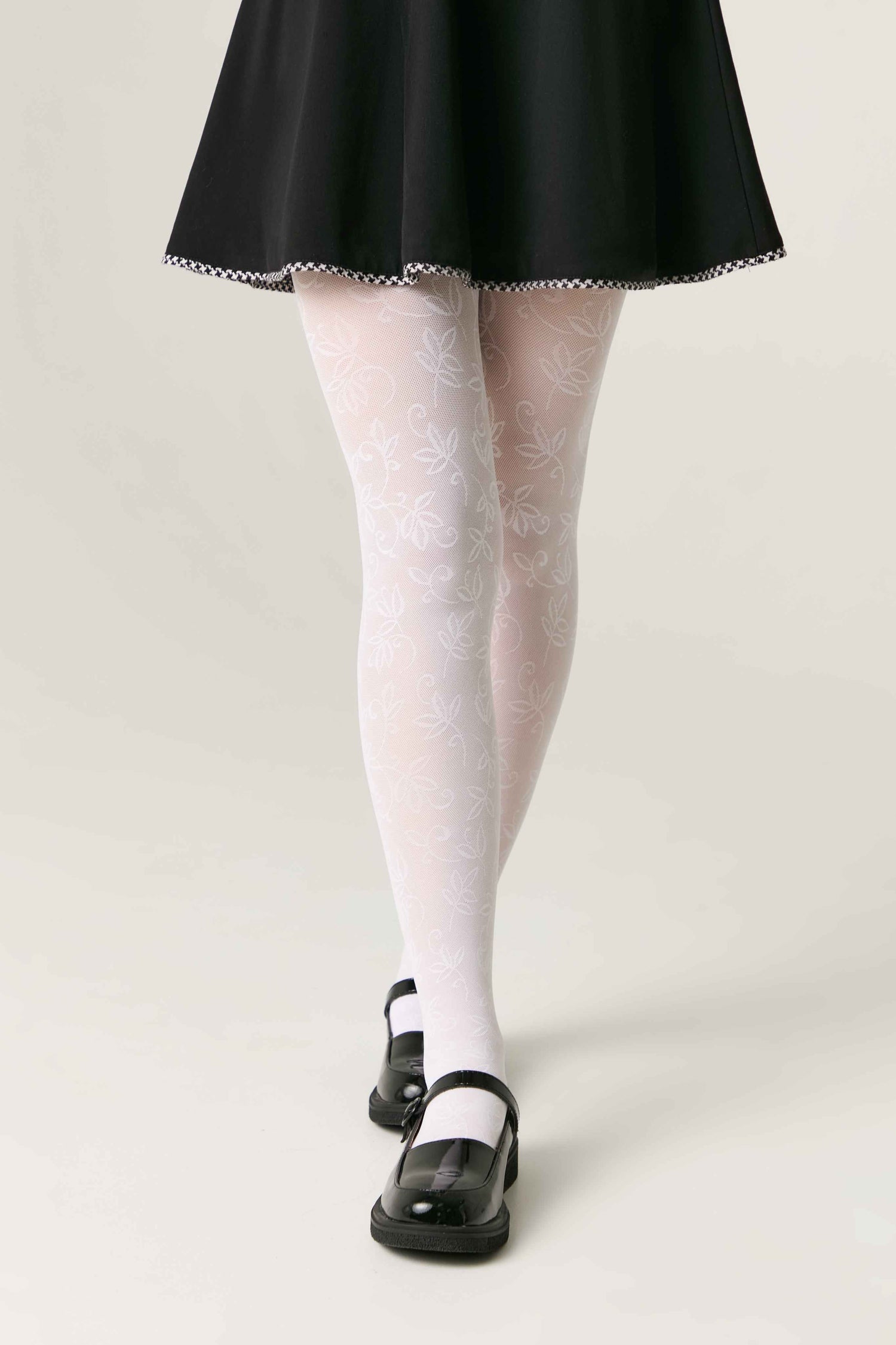 Conte Tights for girls Ketty 40 Den - Floral Pattern