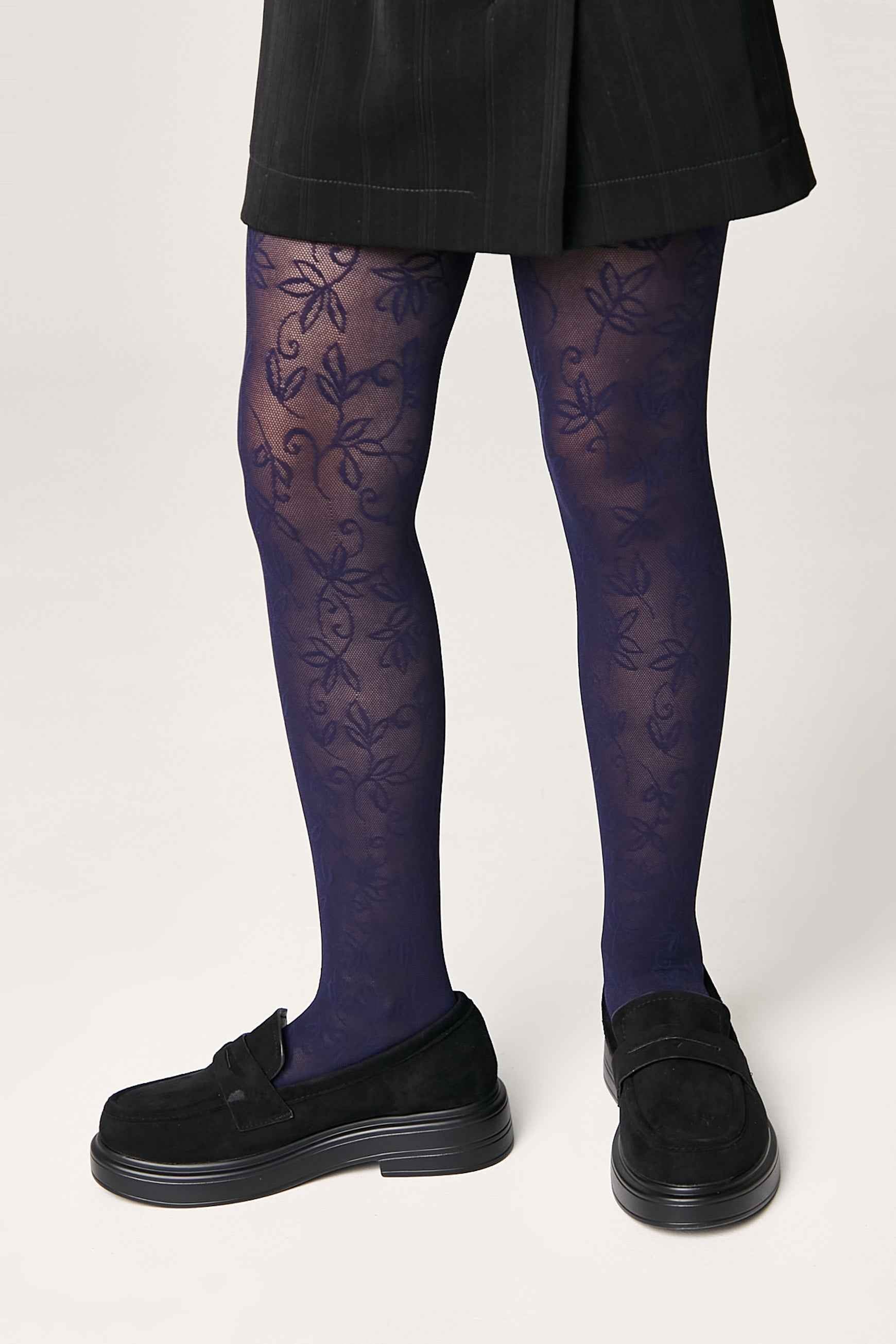 Conte Tights for girls Ketty 40 Den - Floral Pattern