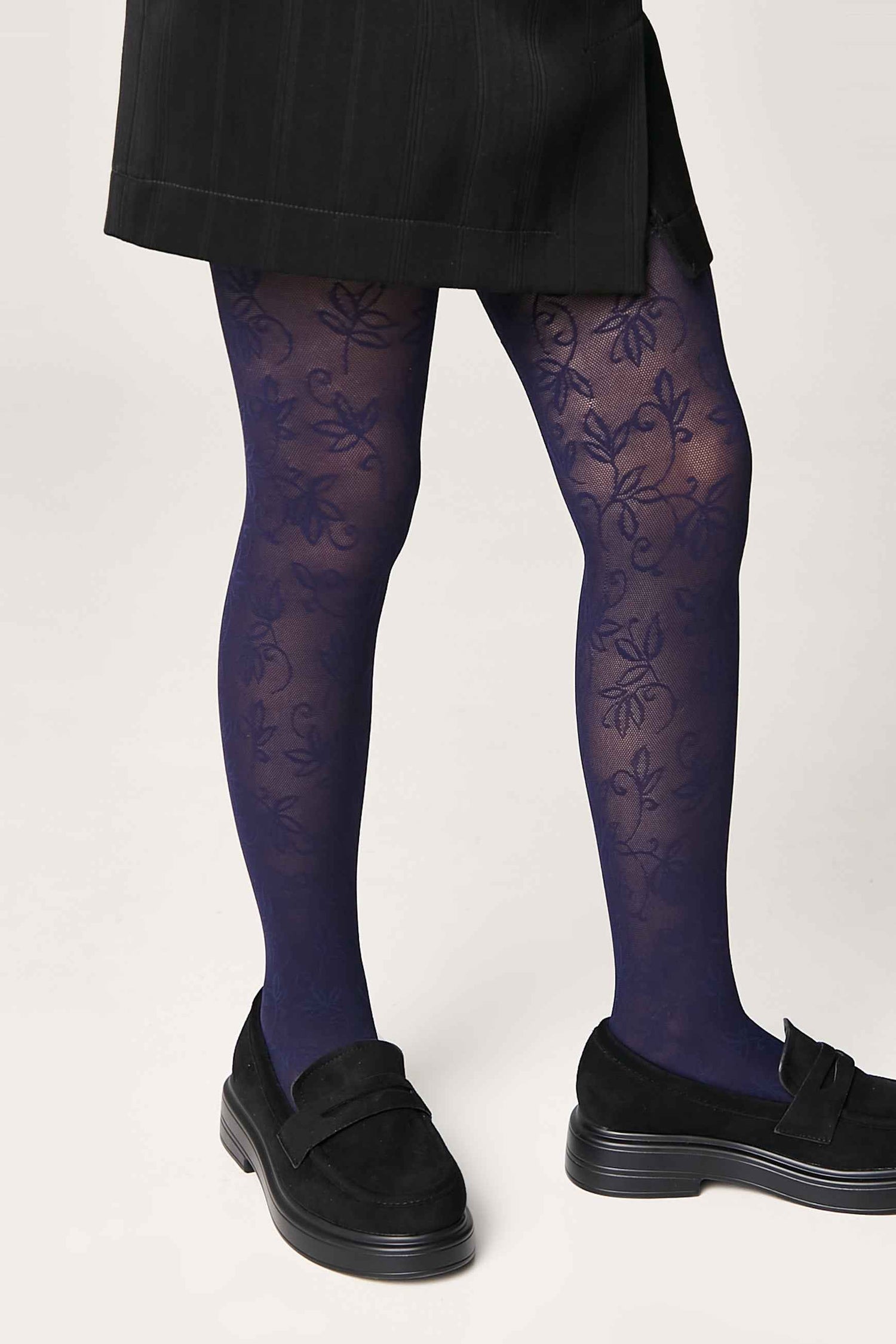Conte Tights for girls Ketty 40 Den - Floral Pattern