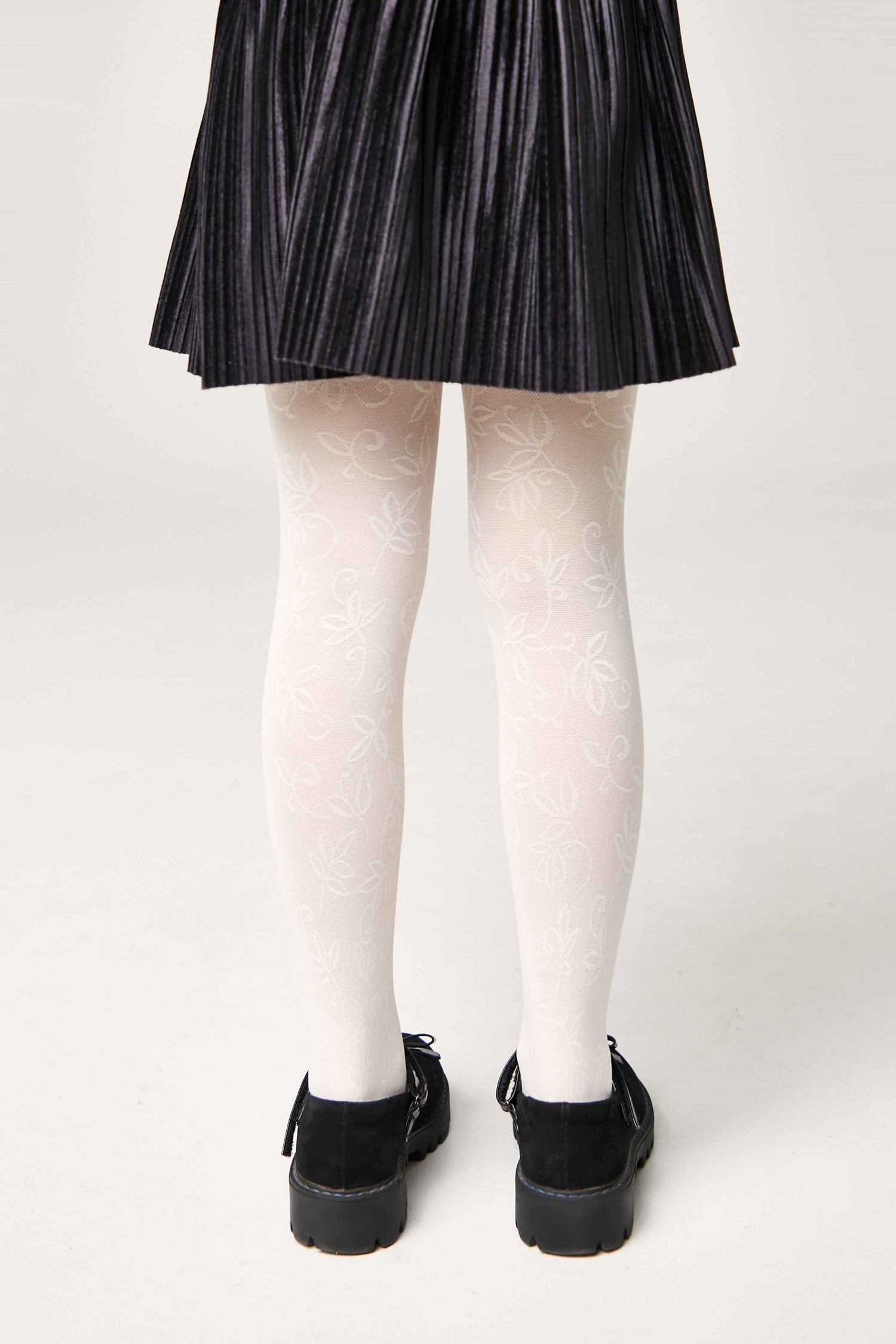 Conte Tights for girls Ketty 40 Den - Floral Pattern