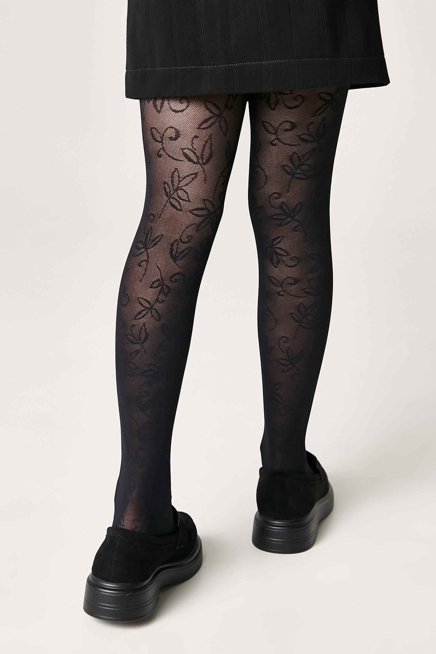 Conte Tights for girls Ketty 40 Den - Floral Pattern