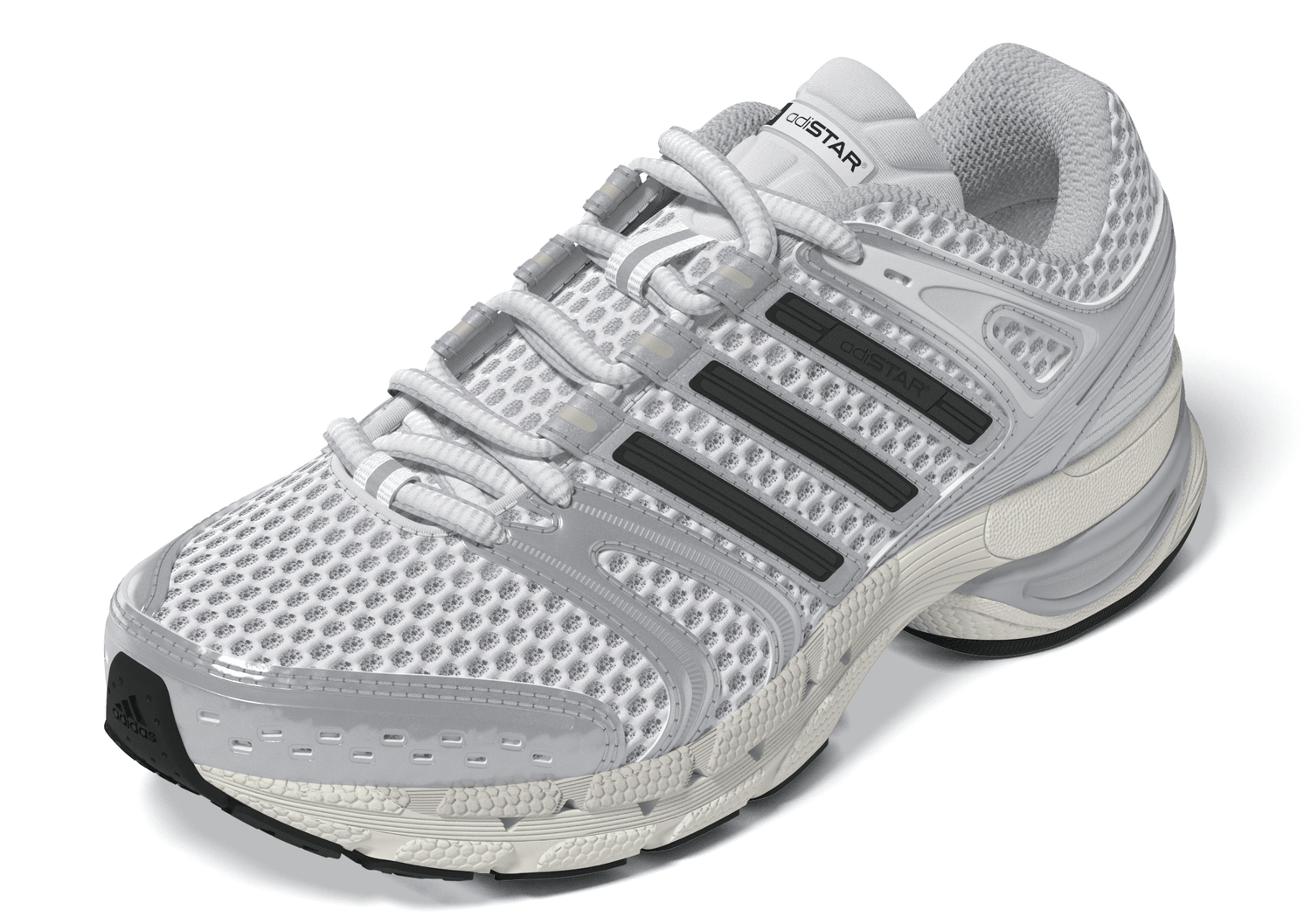 Adidas Big Kids Adistar Control 5 - White/Silver by Denim Exchange