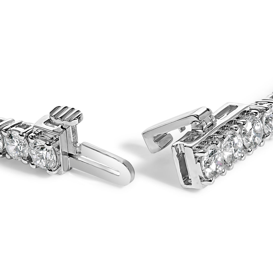 IGI Certified 14K White Gold 6.0 Cttw Lab Grown Diamond Tennis Bracelet  DestGlow