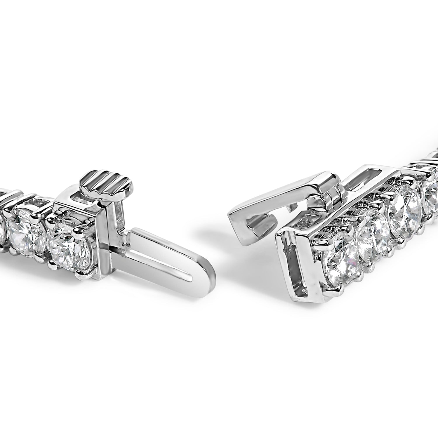 IGI Certified 14K White Gold 6.0 Cttw Lab Grown Diamond Tennis Bracelet  DestGlow