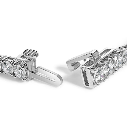 IGI Certified 14K White Gold 6.0 Cttw Lab Grown Diamond Tennis Bracelet  DestGlow