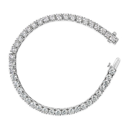 IGI Certified 14K White Gold 6.0 Cttw Lab Grown Diamond Tennis Bracelet  DestGlow