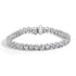 IGI Certified 14K White Gold 15.0 Cttw Oval Cut Lab Grown Diamond Tennis Bracelet  DestGlow