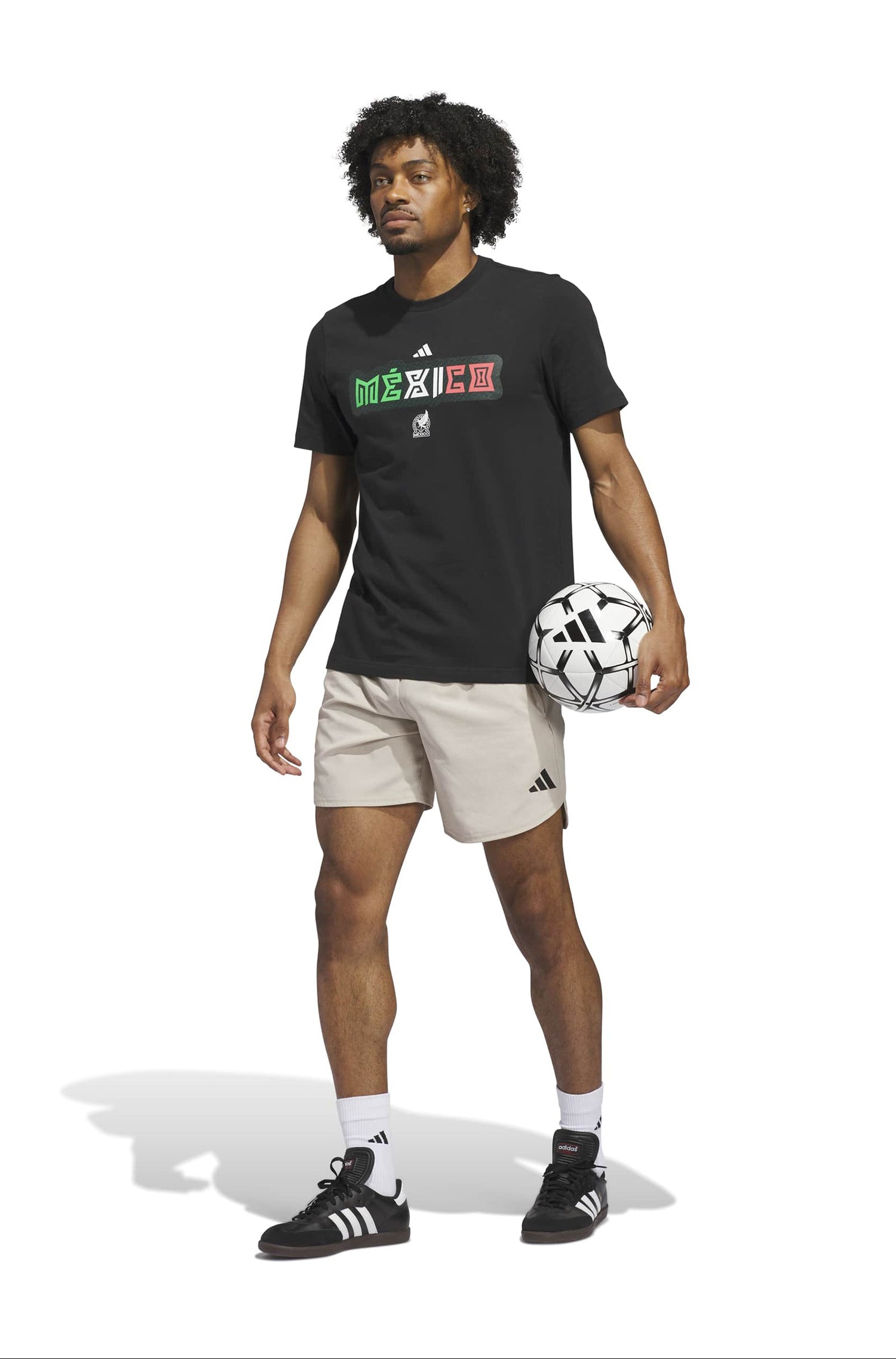 Adidas Mens World Cup 26 Mexico Tee - Black by Denim Exchange