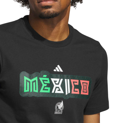 Adidas Mens World Cup 26 Mexico Tee - Black by Denim Exchange