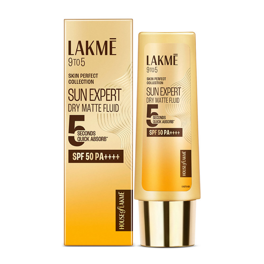 Lakme Sun Expert Dry Matte Fluid SPF 50 PA++++ Sunscreen With 1% Niacinamide &amp; Ceramide