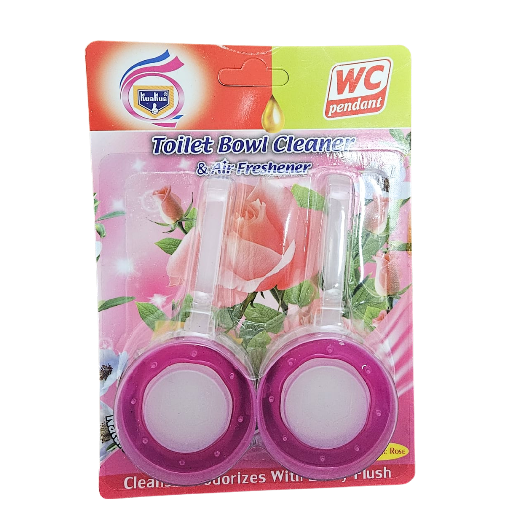 Kuakua Toilet Bowl Cleaner, 2 pack (Rose Scent) by Farmacias Savia