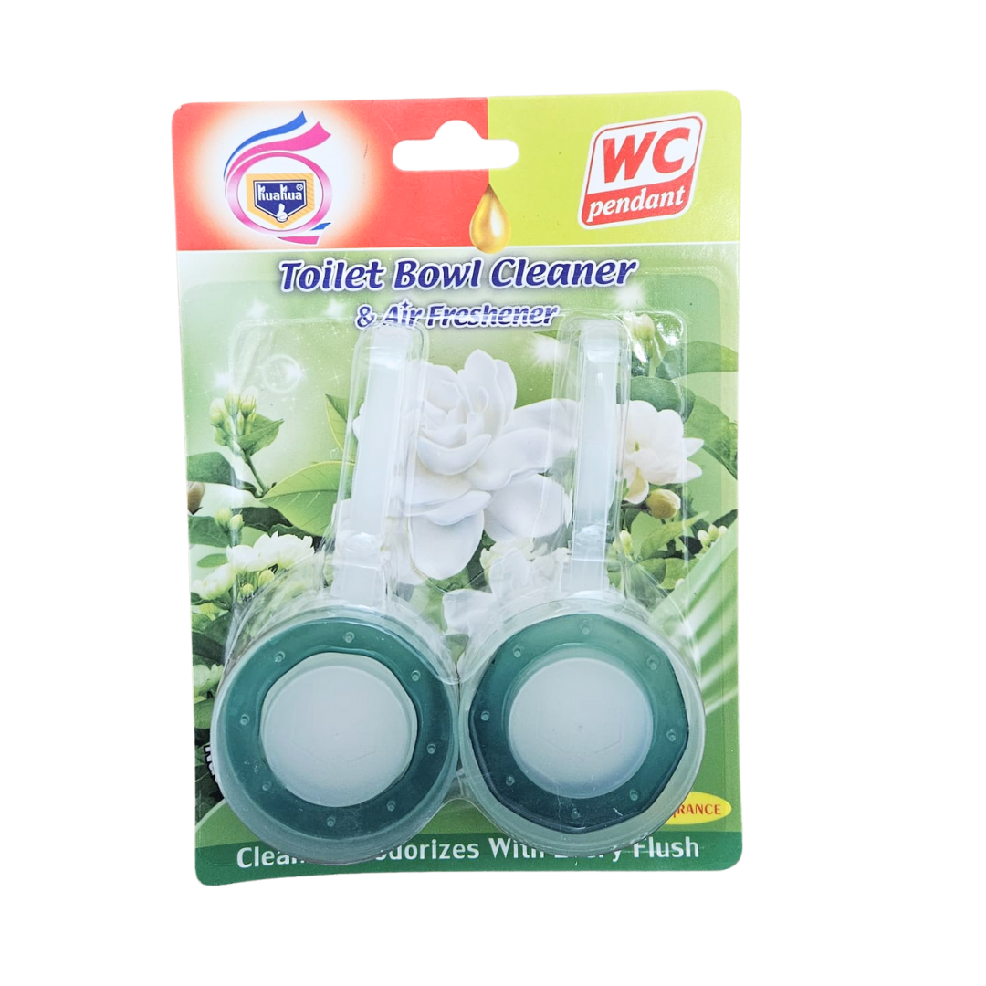 Kuakua Toilet Bowl Cleaner, 2 pack (White Flower Scent) by Farmacias Savia