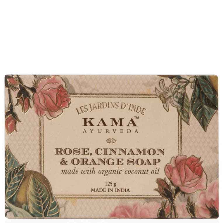 Kama Ayurveda Rose, Cinnamon &amp; Orange soap 125gm