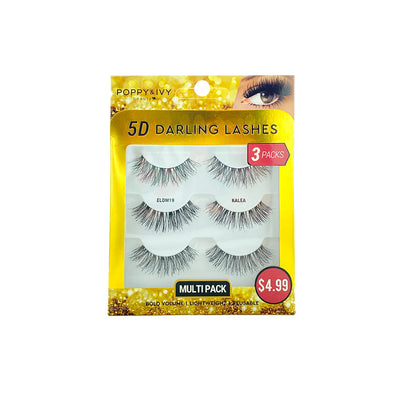 ABSOLUTE Poppy & Ivy 5D Darling Lashes (3-Pack) - Kalea - accessories