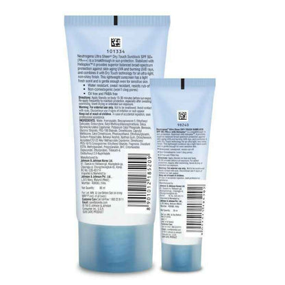 Neutrogena Ultrasheer SPF50+ PA+++ Ultra Light Face Sunscreen For Dry &amp; Oily Skin Home+Travel Combo