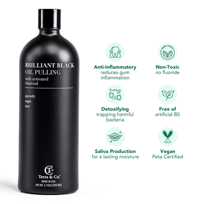 Charcoal Oil Pulling + Hydroxyapatite Toothpaste Bundle | Terra &amp; Co.