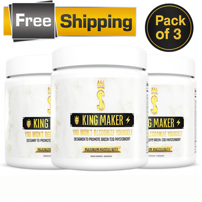 King Maker Pack of 3, 13-in-1 Anabolic Supplement for Men to Increase StaminaThe Natural Power Boost Every Man Needs - accessories