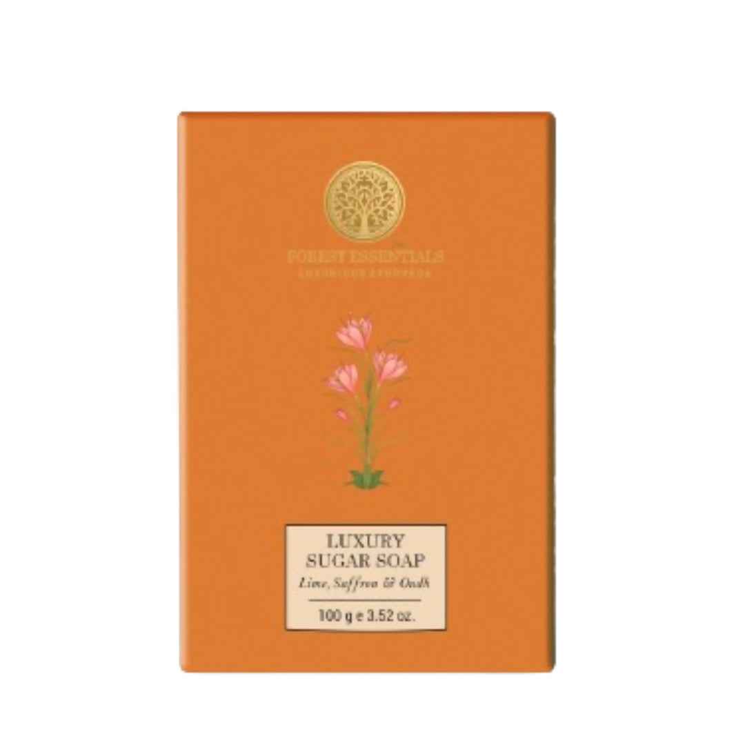 Forest Essentials Luxury Sugar Soap Lime Saffron &amp; Oudh