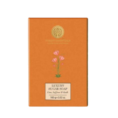 Forest Essentials Luxury Sugar Soap Lime Saffron &amp; Oudh