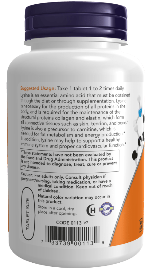 L-Lysine 1000mg by Country Life Natural Foods