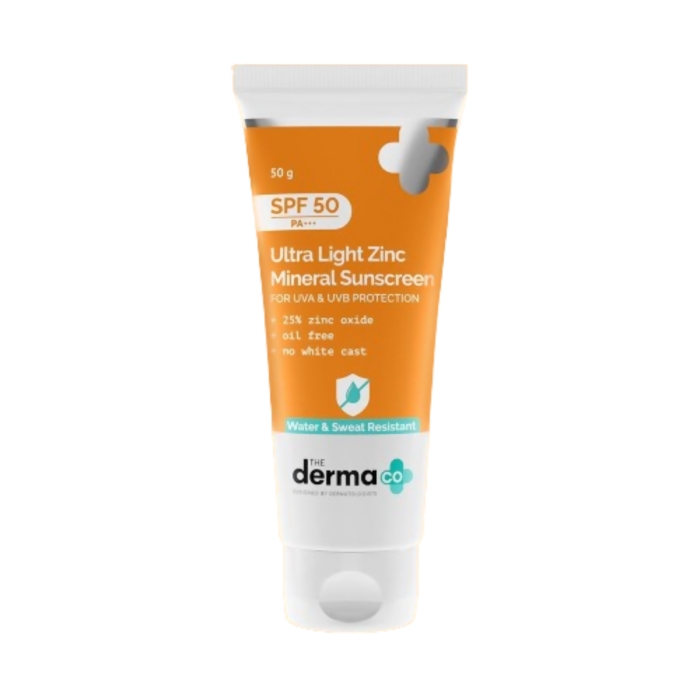 The Derma Co Ultra Light Zinc Mineral Sunscreen with SPF 50