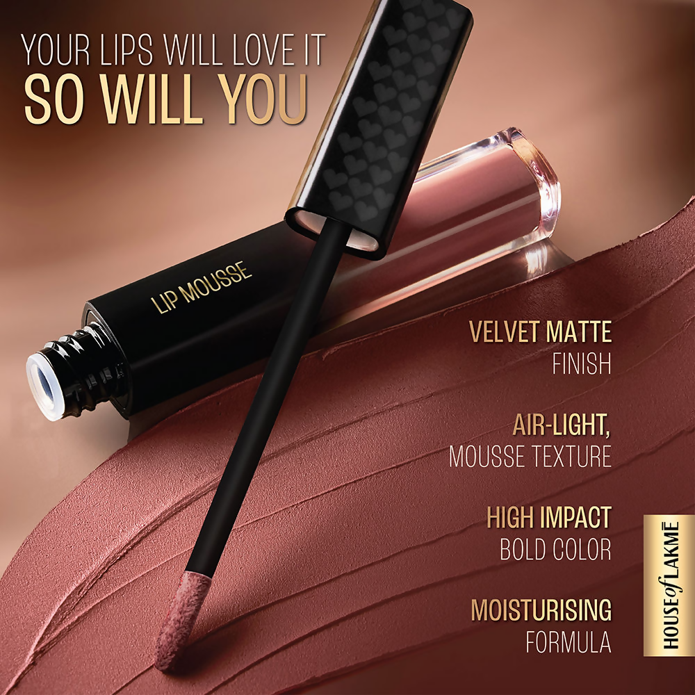 Lakme Xtraordin-Airy Velvet Matte Lip Mousse - Rebound Red