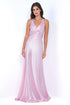 Odette Maxi Dress - Pink - Open Back With Adjustable Bow Tie Detail - DestGlow