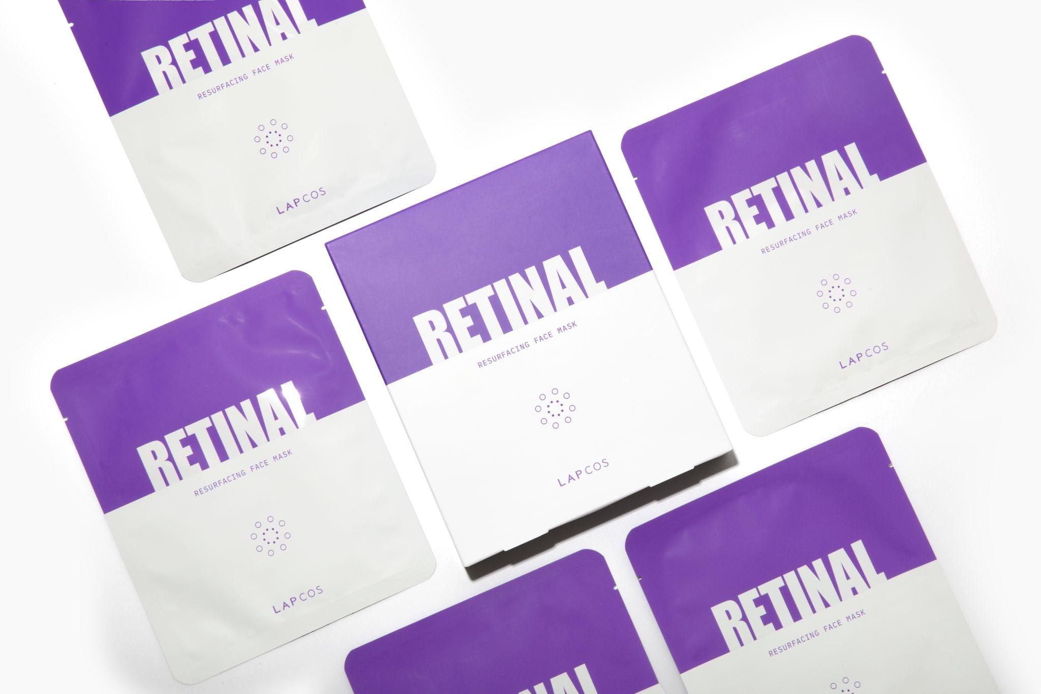 Retinal Resurfacing Sheet Mask 5-Pack Box by LAPCOS
