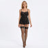 Celeste Black Babydoll 3 Piece Lingerie Set by Lingerie By Coco